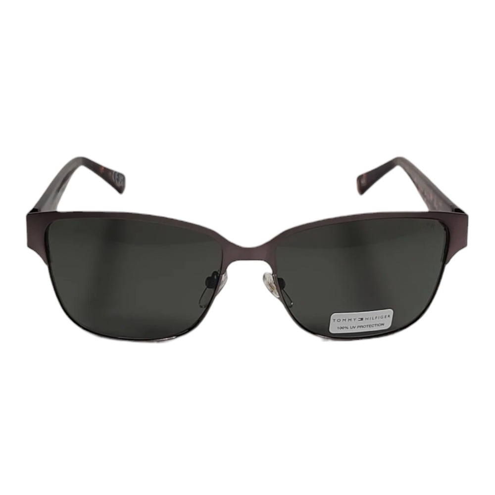 Tommy Hilfiger Reid MM OM561 Sunglasses Burgundy Tortoise Grey Lens 57-15-145